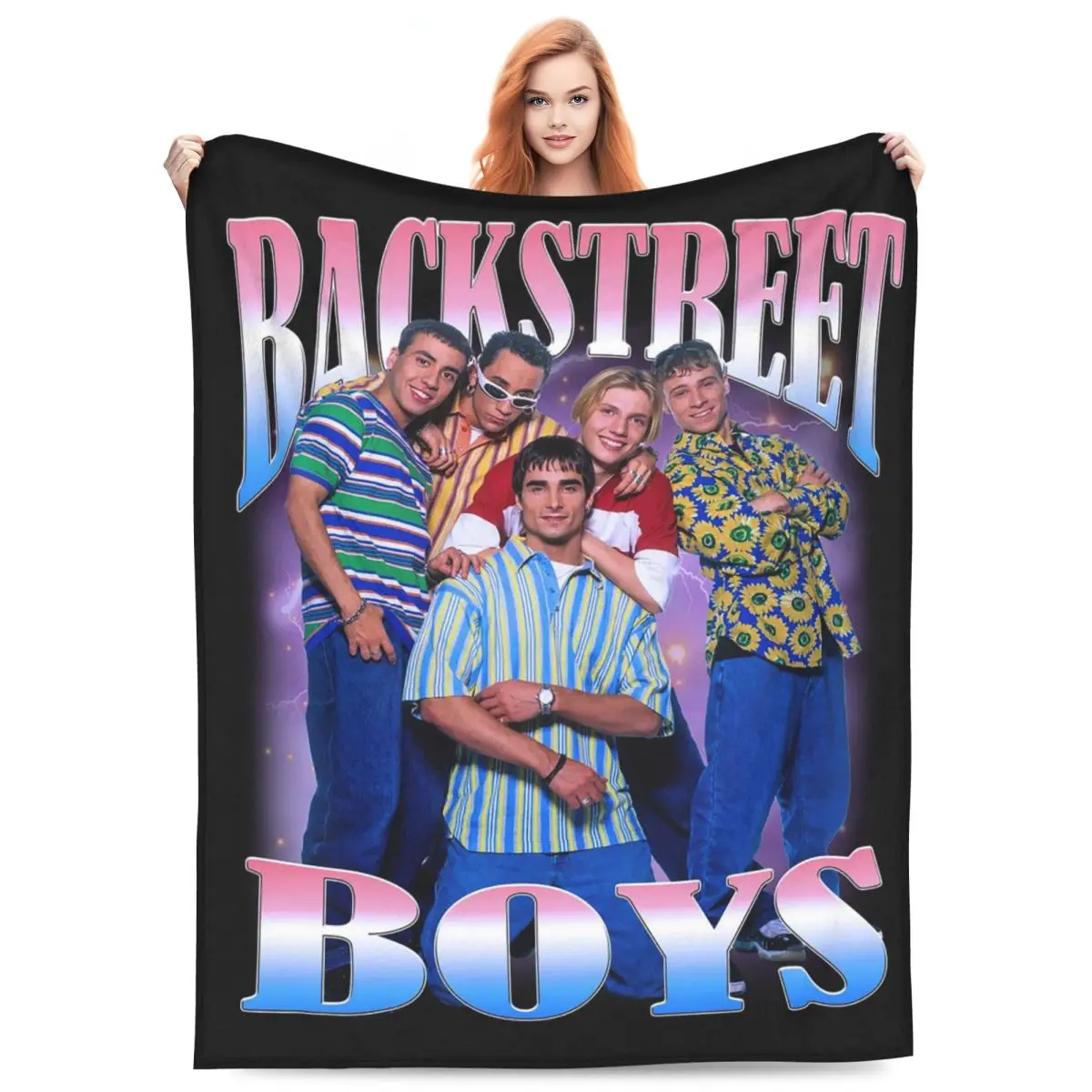 

BSB Backstreet Boys Blankets Flannel Soft Throw Blanket Super Soft Throw Blankets for Sofa Bedding Office Throws Bedspread Quilt