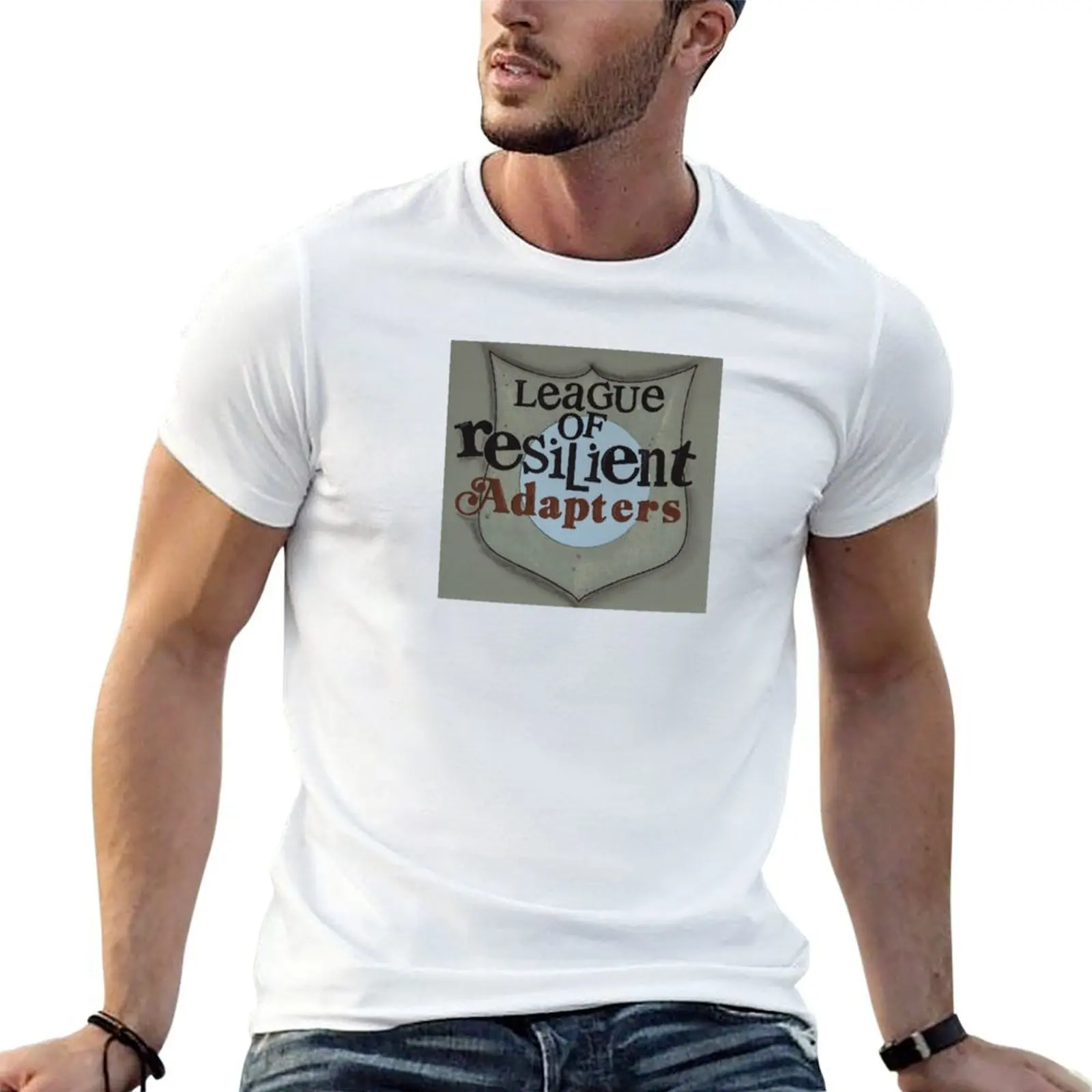 League Of Resilient Adapters T-Shirt korean fashion hippie clothes mens shirts graphic tee
