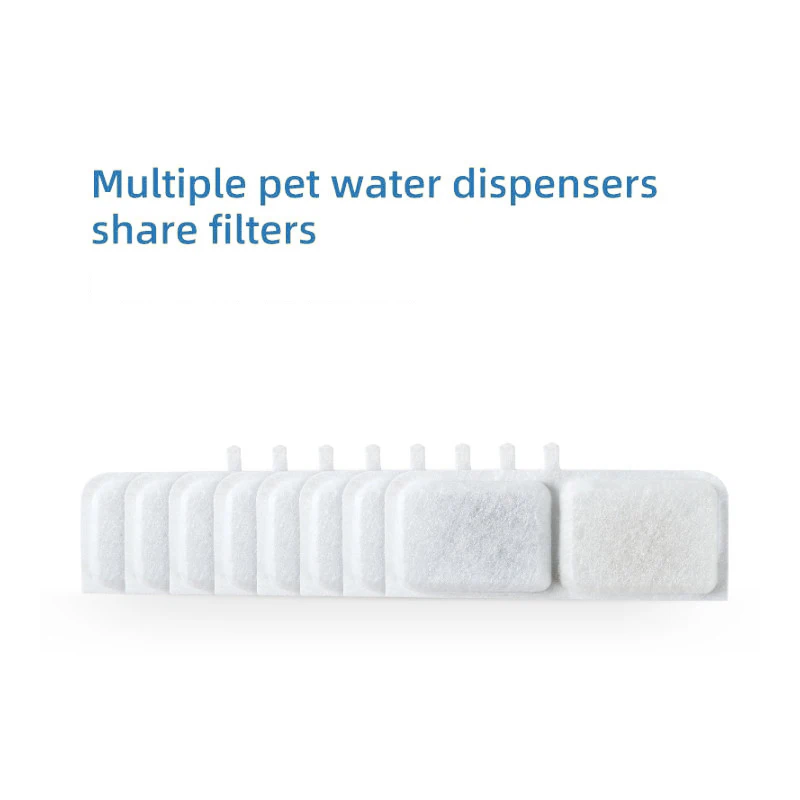 Replacement Rectangle Filters for Cat Water Fountain Dispenser Feeders Pet Water Fountain Activated Carbon Replaced Filter