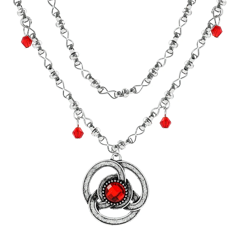 Game of Thrones Family Mark Necklace - Ruby Pendant, Jewelry Fan Gifts, Medieval Fantasy Accessories