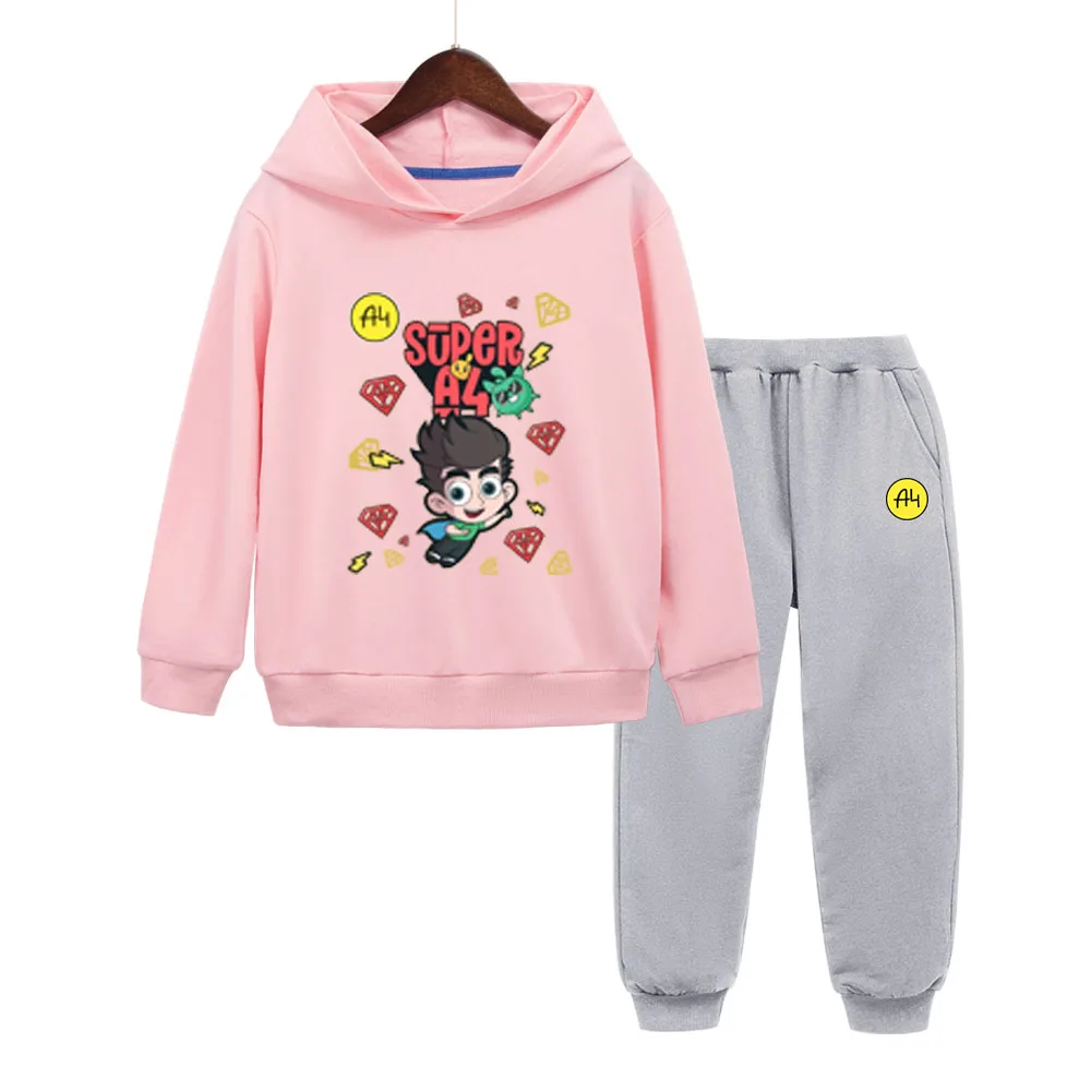 

Best Selling Влад a4 Бумага Kids Pink Hoodie Set Summer Cotton Thin Sportswear Boys Girls Unisex Play Clothes 1-6 Years