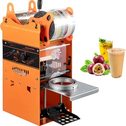 Manual Tea Cup Sealer Machine 90/95mm Cup Diameter Cup Sealing Machine with Heating Technology for Bubble Milk Tea