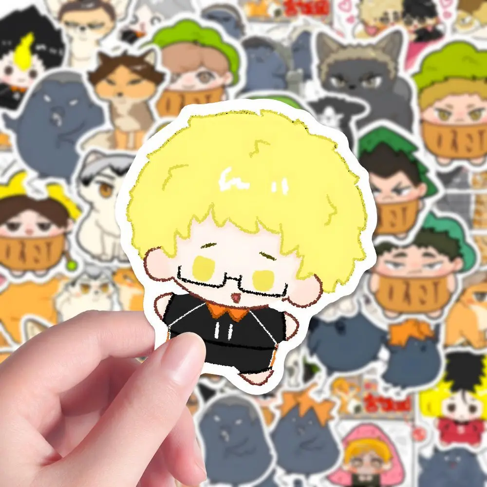 80PCS Shoyo Hinata Kei Tsukishima Anime Stickers Cute Cartoon Decoration Suitcase Laptop Phone Stationery Manga Kid Sticker