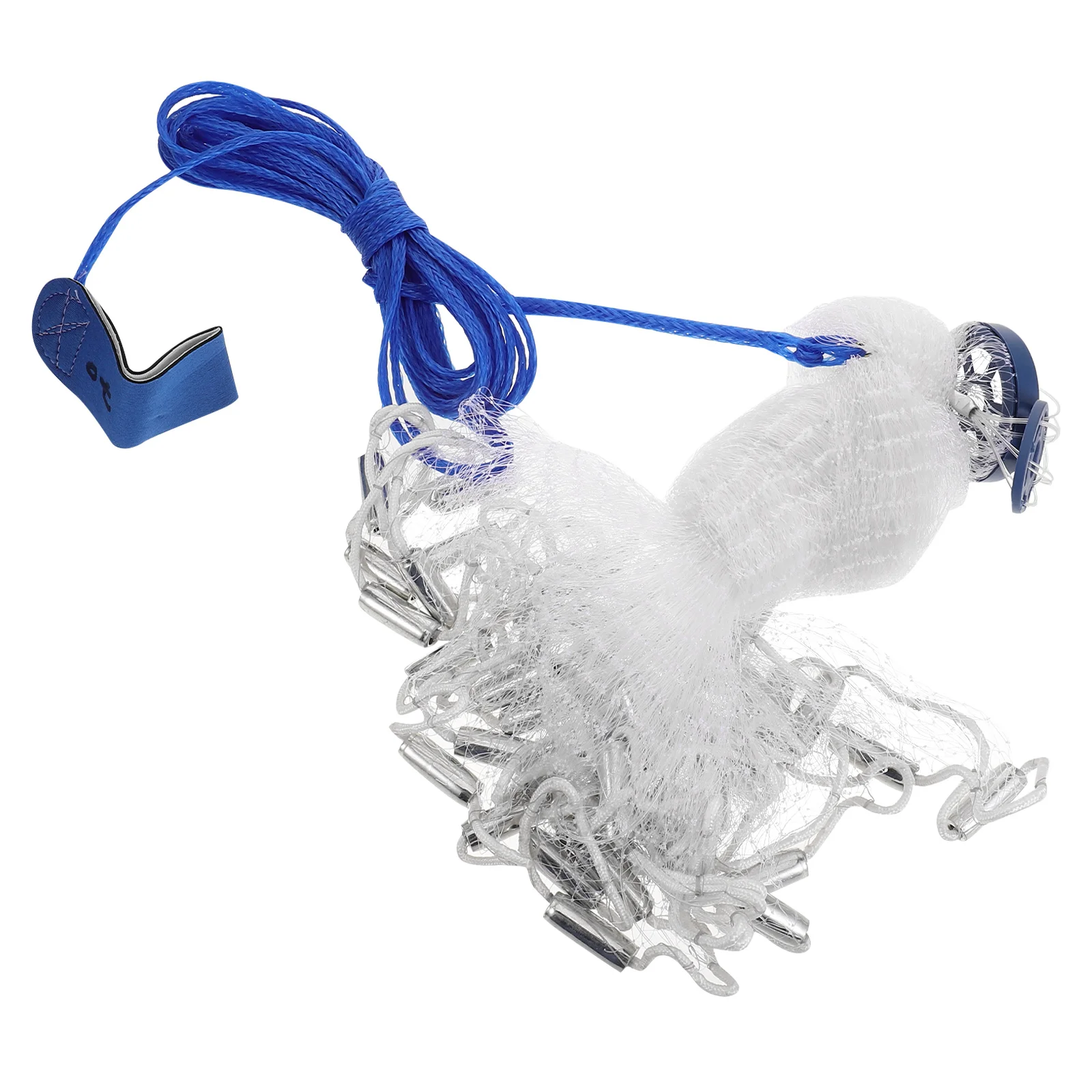 

4Ft 1.2M Hand Throw Cast Net Monofilament Design Saltwater Freshwater Bait Fish Shrimp Trap Wide Coverage Lightweight