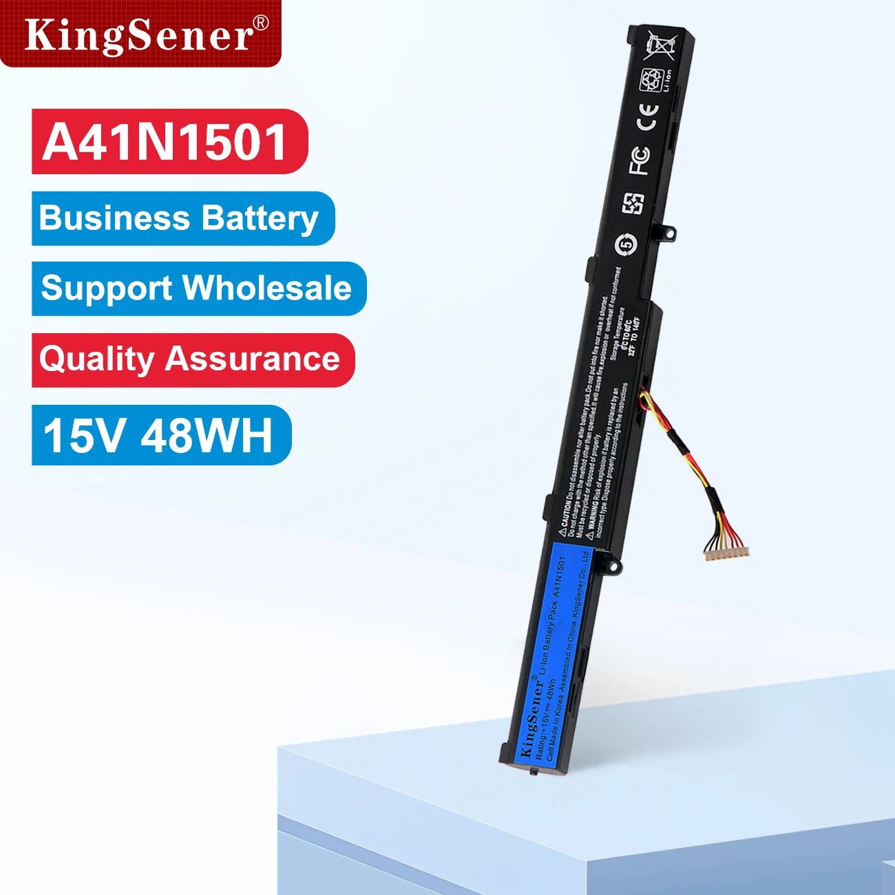 KingSener A41N1501 Laptop Battery for ASUS GL752JW GL752 GL752VL GL752VW N552 N552V N552VW N752 N752V N752VW N752VX A41LK9H