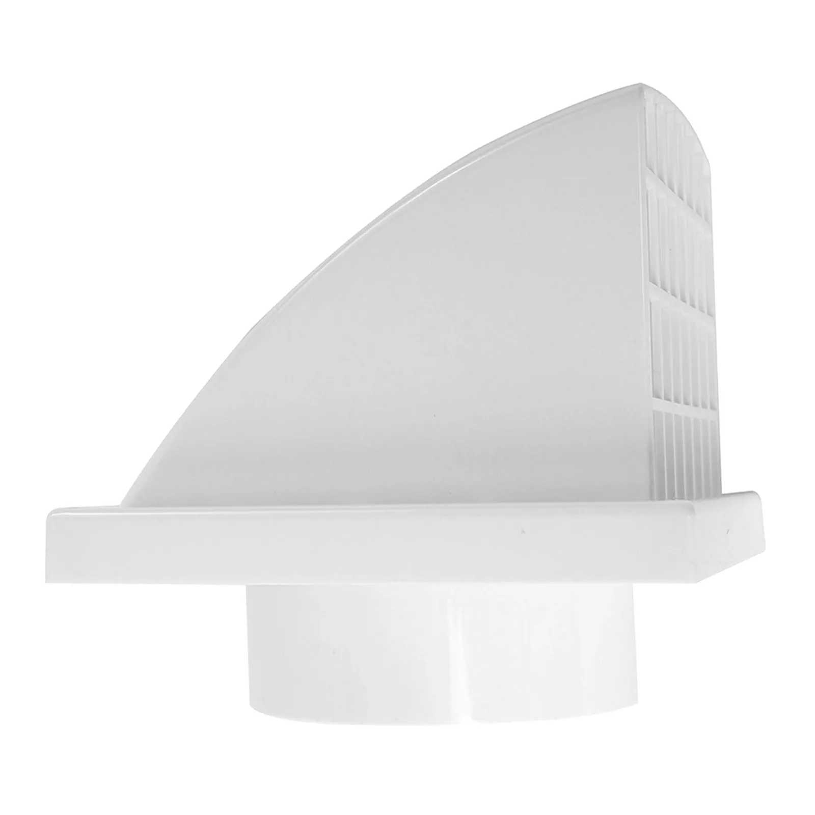 White Wall Exhaust Vent Cover ABS Plastic Range Hood Vent Cap for 150Mm External Duct Ventilation Kitchen Bathroom