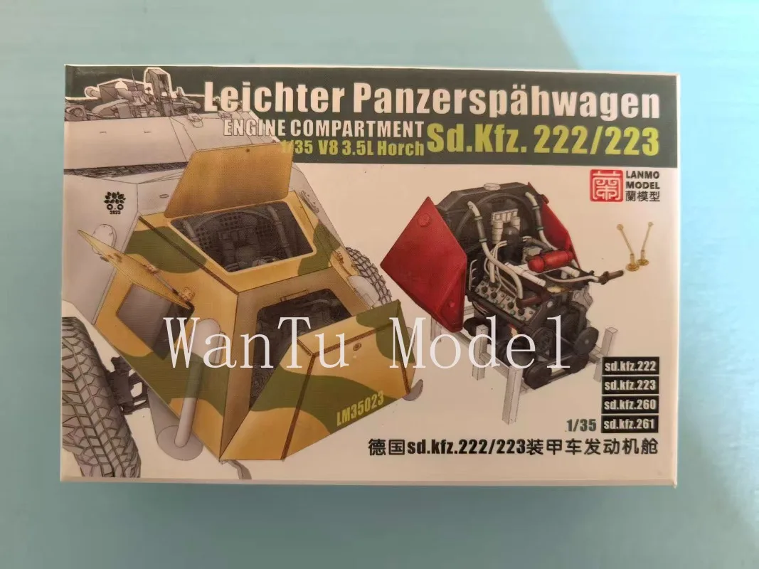LM-35023 1/35 Sd.Kfz.222/223/260/261 Armored Car Engine Compartment Upgrade Kit (V8 3.5L Horch)