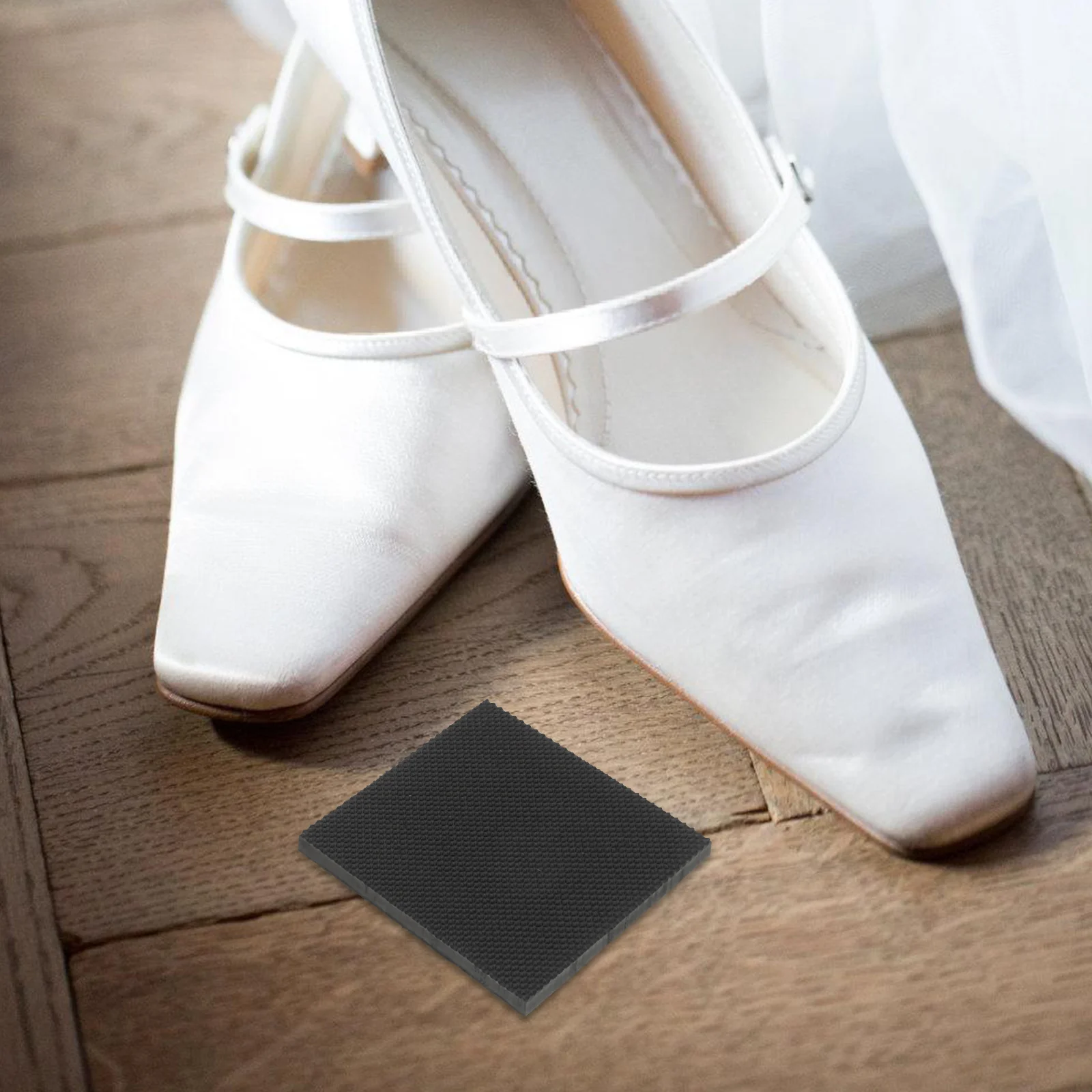 

Heel Tips Replacement Rubber Shoe Sole Protectors Non Slip High Heel Grips Anti Noise Cushion For Sole Repair Foot Care