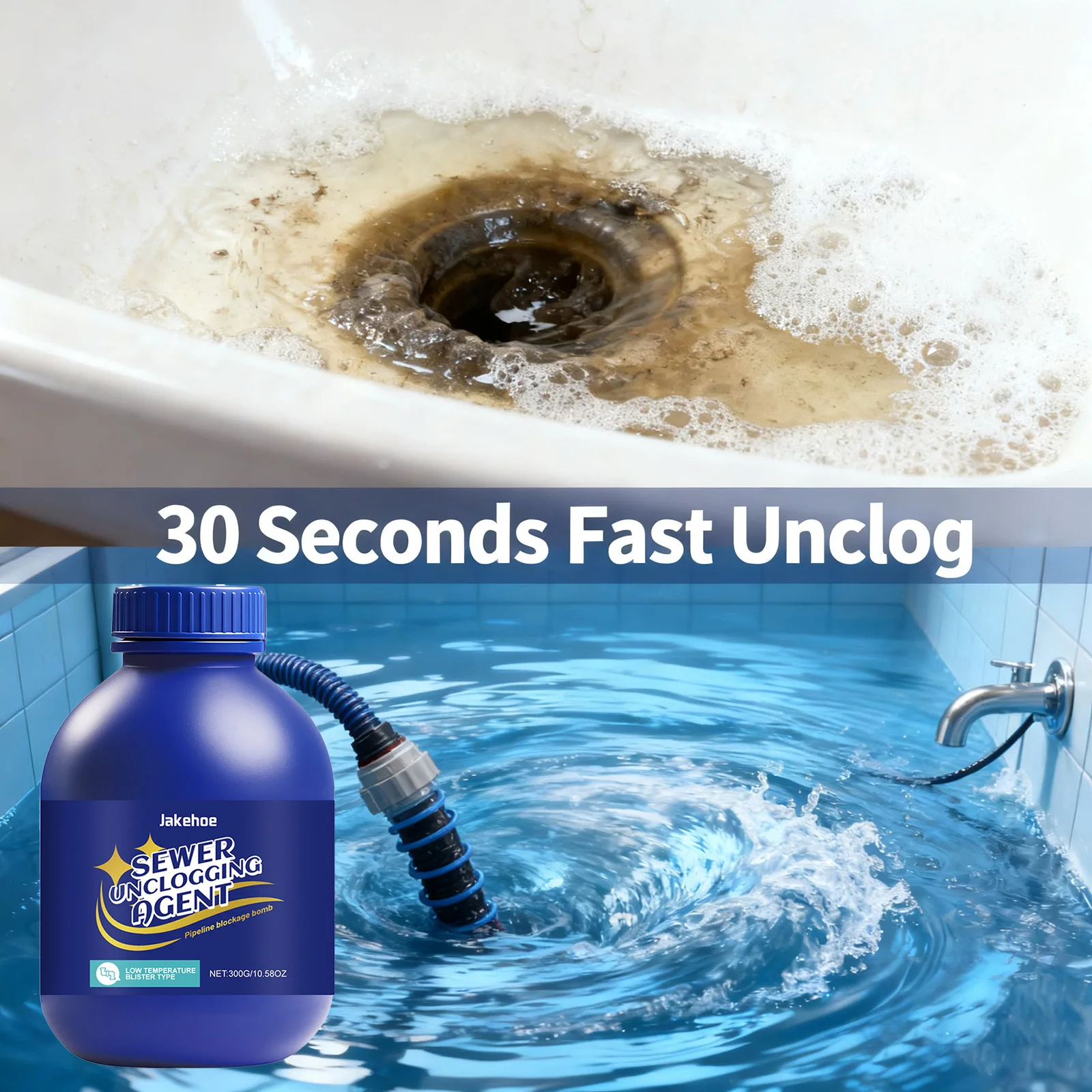 

Средство для удаления сливного засора, очиститель труб для кухонной раковины, туалета, ванной комнаты, быстродействующее растворяет волосы, жир, пищевые отходы, устраняет запахи