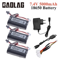 7.4V 5000mAh lipo Battery 18650 SM for wltoys 104310 104311 S033g Q1 H101 18301/18302 18311 18312 Rc Boats Cars Tanks Drone Part