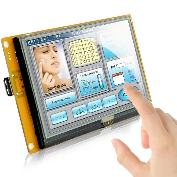 

Смарт-дисплей HMI с последовательным интерфейсом, TFT LCD, 4.3-10.1 дюймов, с программой + процессор Cortex A8 1 ГГц + сенсорный экран для Arduino