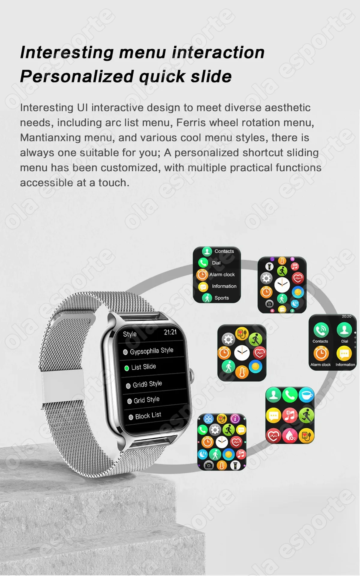 2026 Outdoor Smartwatch Herzfrequenz BT Anrufannahme Schlaf-Gesundheitsüberwachung Wetter Sport Schrittzähler Nachrichten-Push Smartwatch H10 – Detail 8