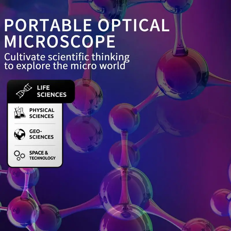 Children Portable Microscope Portable Microscope 60X-120X Magnification Field Microscope For Students Research Project
