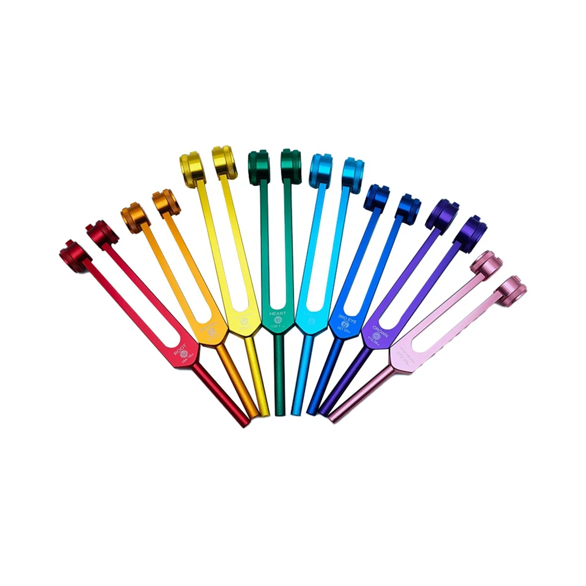 

The Colored Chakra Tuning Forks are Used in Healing to Keep the Body, Mind and Spirit in Perfect Harmony