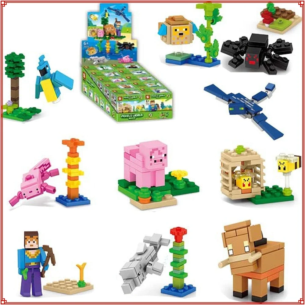 

Genuine My World Building Blocks Blacksmith Shop Assembly Puzzle Model Toy Desktop Decorative Ornaments Children Creative Gifts