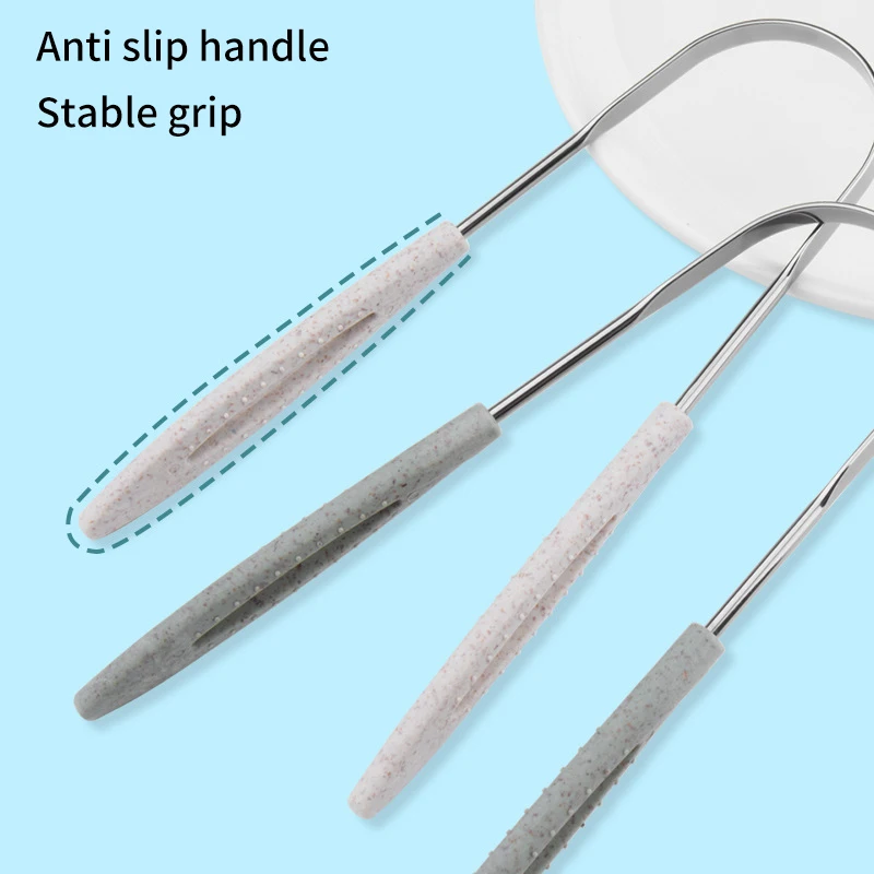 Grattoir à langue en métal de qualité supérieure pour adultes, grattoirs à langue portables en acier inoxydable, brosses pour remodeler la mauvaise haleine, 1PC