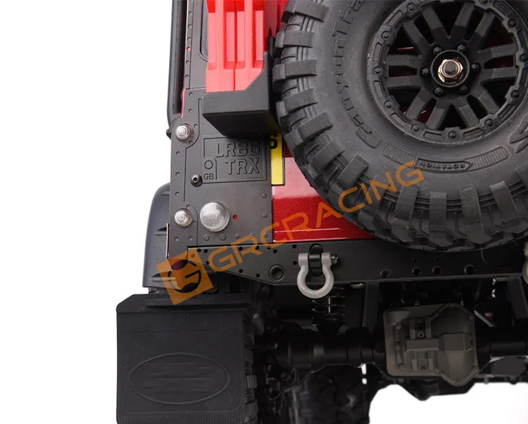 Pezzo decorativo in metallo su entrambi i lati per 1/10 RC Crawler Car Traxxas TRX4 Defender parti fai da te