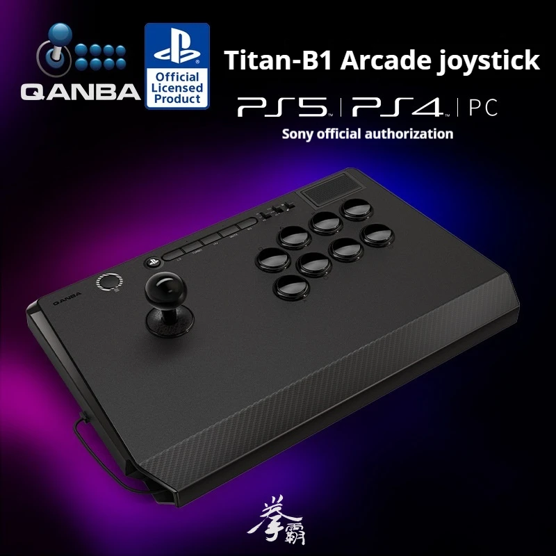 Qanba Q7 Obsidian 2 Arcade Fighting Game Joystick Ps5/Ps4/Pc Street Fighter 6 Iron Fist 8 Steam Contoller Stick Joystick Gifts