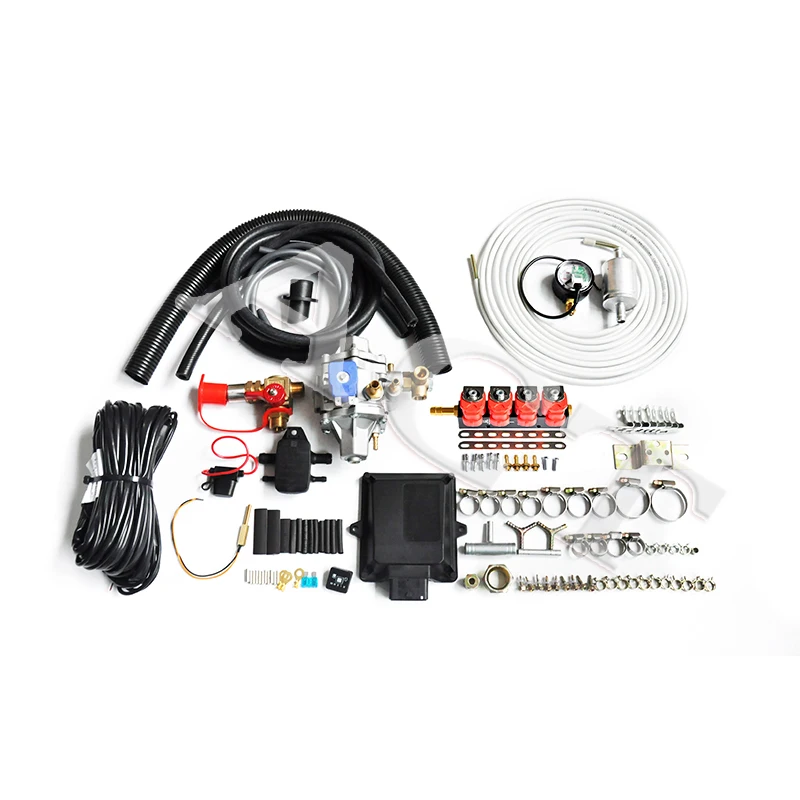 Nuevo Kit de conversión de Cng diésel, caburador Efi de 4 cilindros, kits de inyección de combustible Gnv para vehículos de Gas Natural de combustible Dual para motores de automóvil Sy