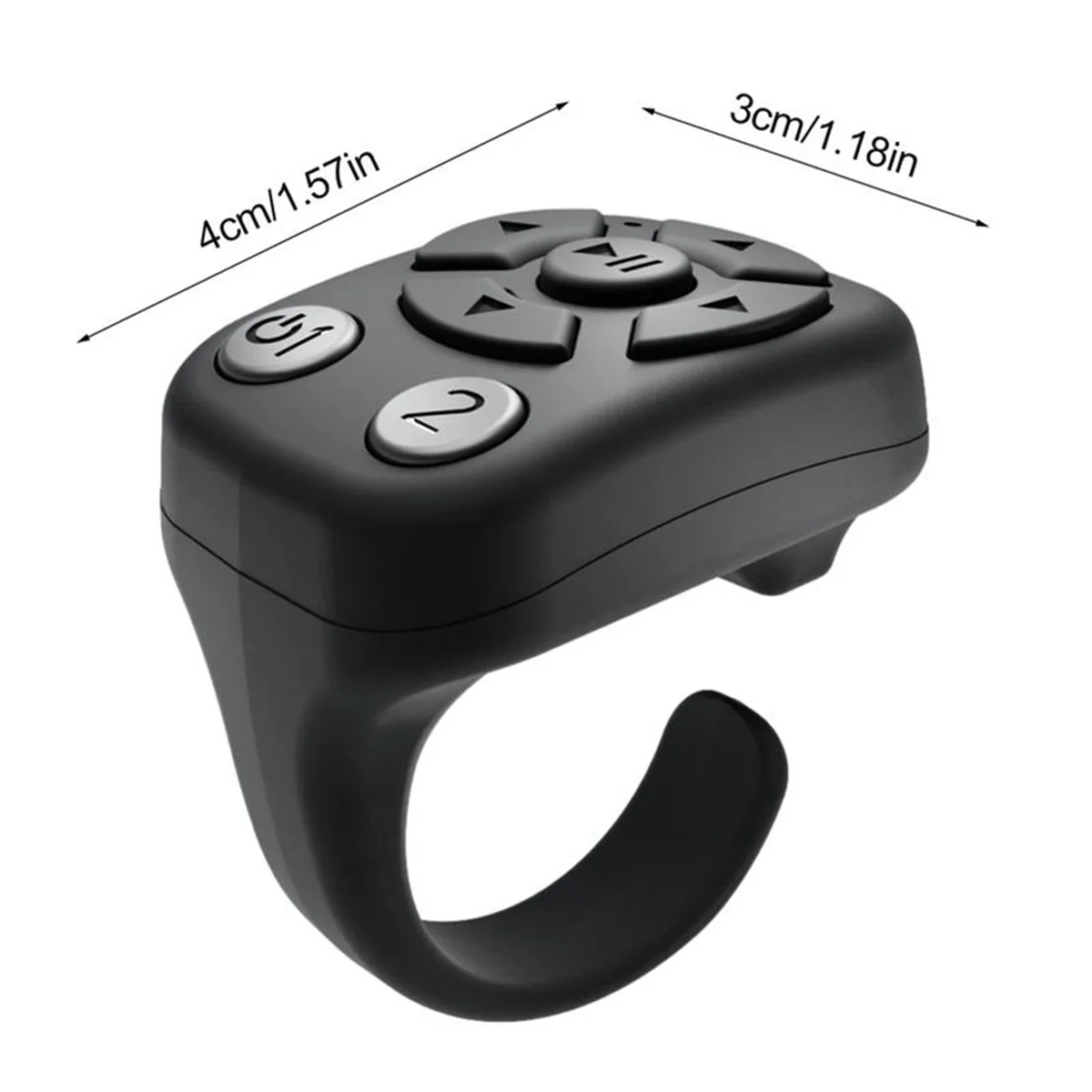 AAAE Wireless BT Shutter Release Button Mini Fingertip Ring Remote Control Phone Selfie Controller Self-Timer