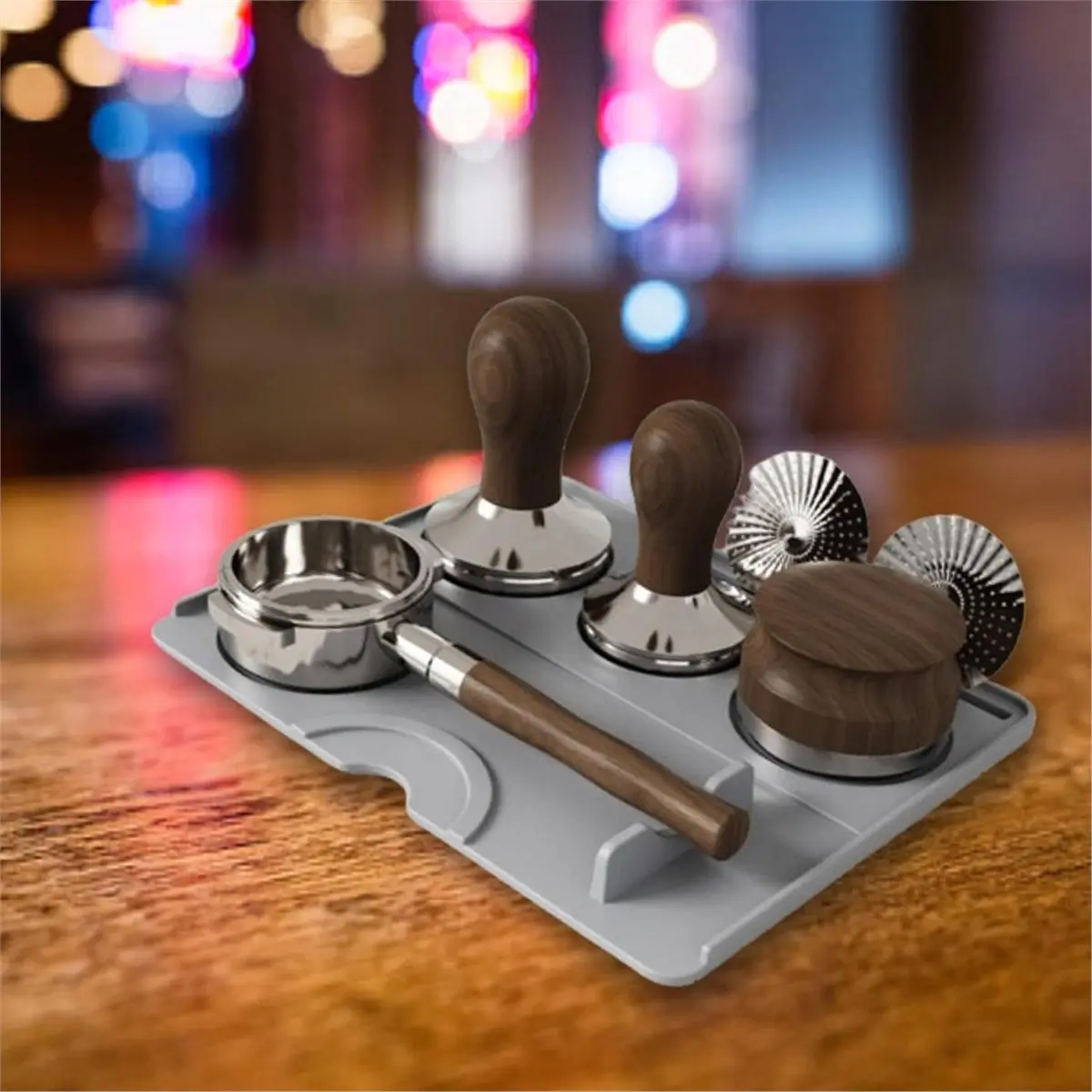 [A99U] Silicone Coffee Tamper Pad Silicone Waterproof Coffee Mat Coffee Powder Hammer Mat for Espresso Machine Tamper