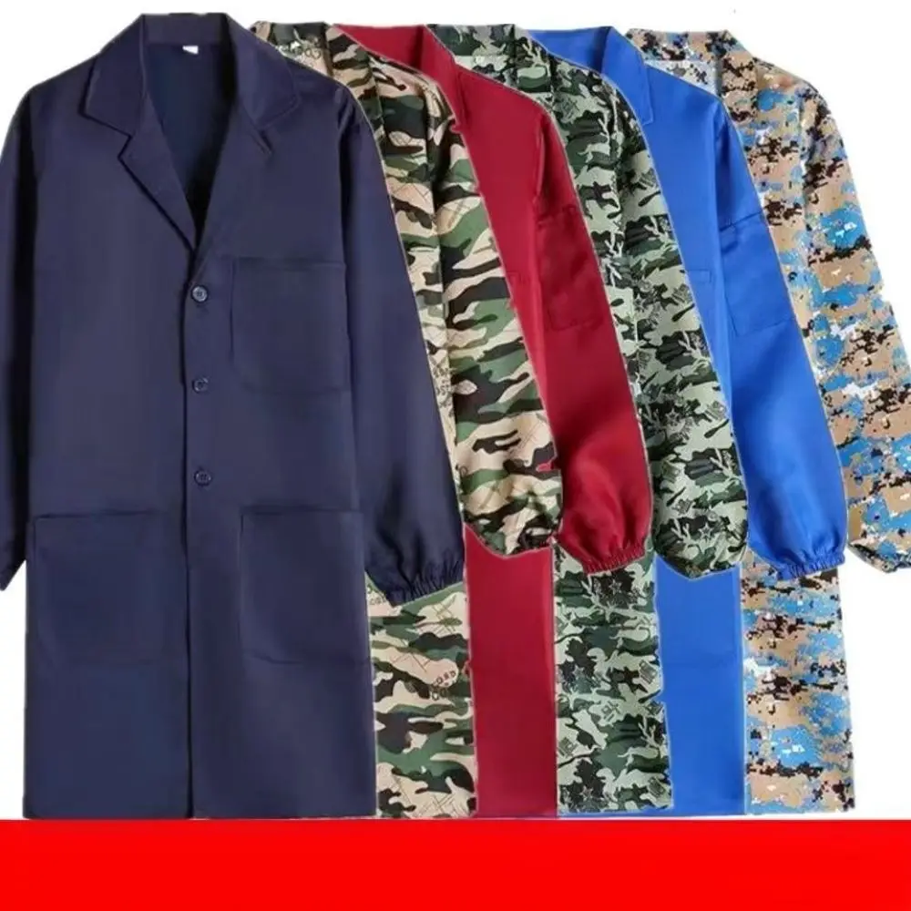 Professional Safety Uniform Long Sleeve Workwear Jacket Durable Anti Dust Apparel For Men Workshop Logistics Warehouse Tasks