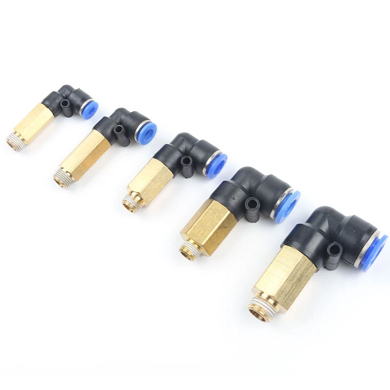 1PCS PLL Series Pneumatic Speed Control Valve, Straight Push-in Fitting, Thread: 1/8