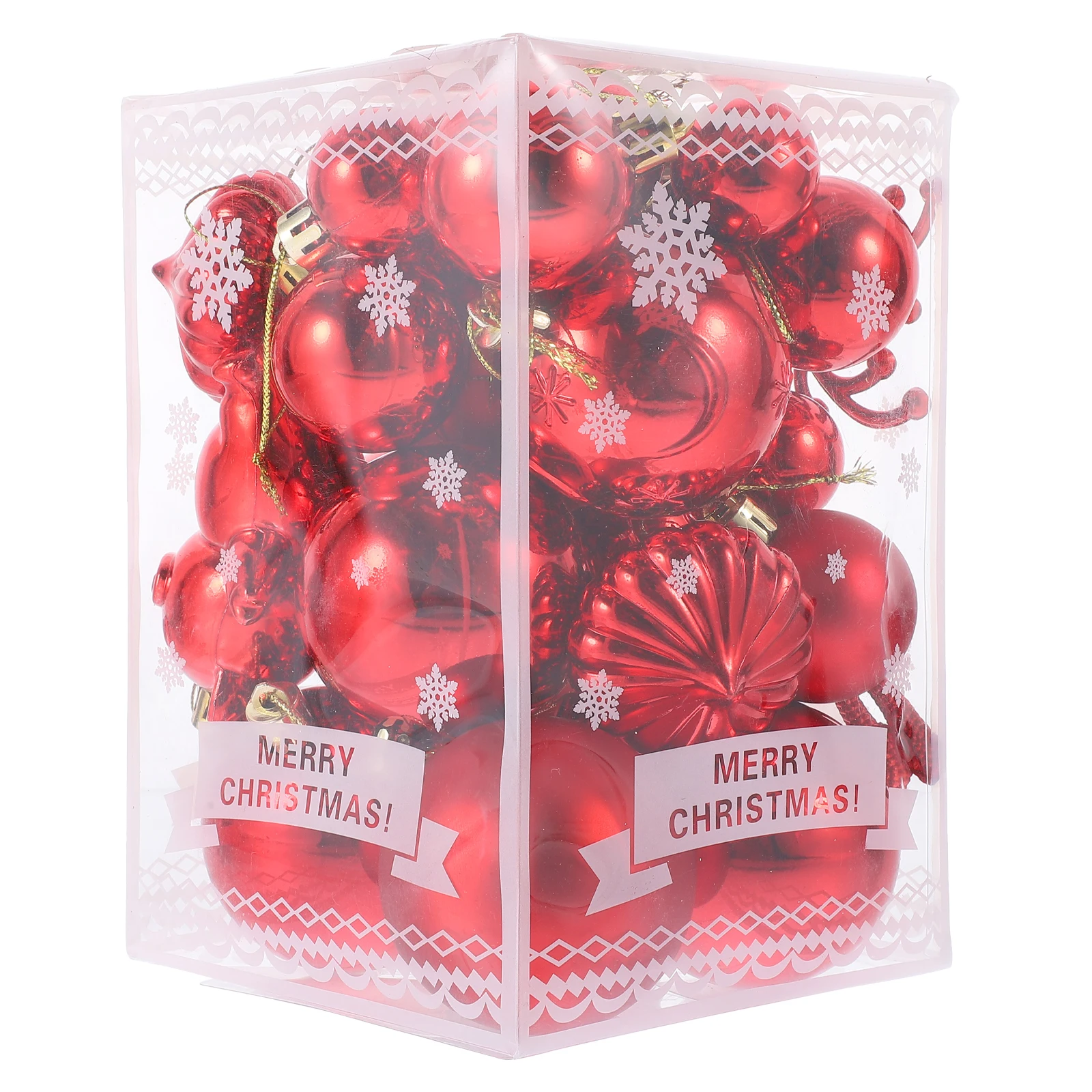 

30Pcs Bright Shiny Ball Christmas Tree Hanging Decorations Xmas Party Ornaments Holiday Decor Christmas Balls Party Decorations