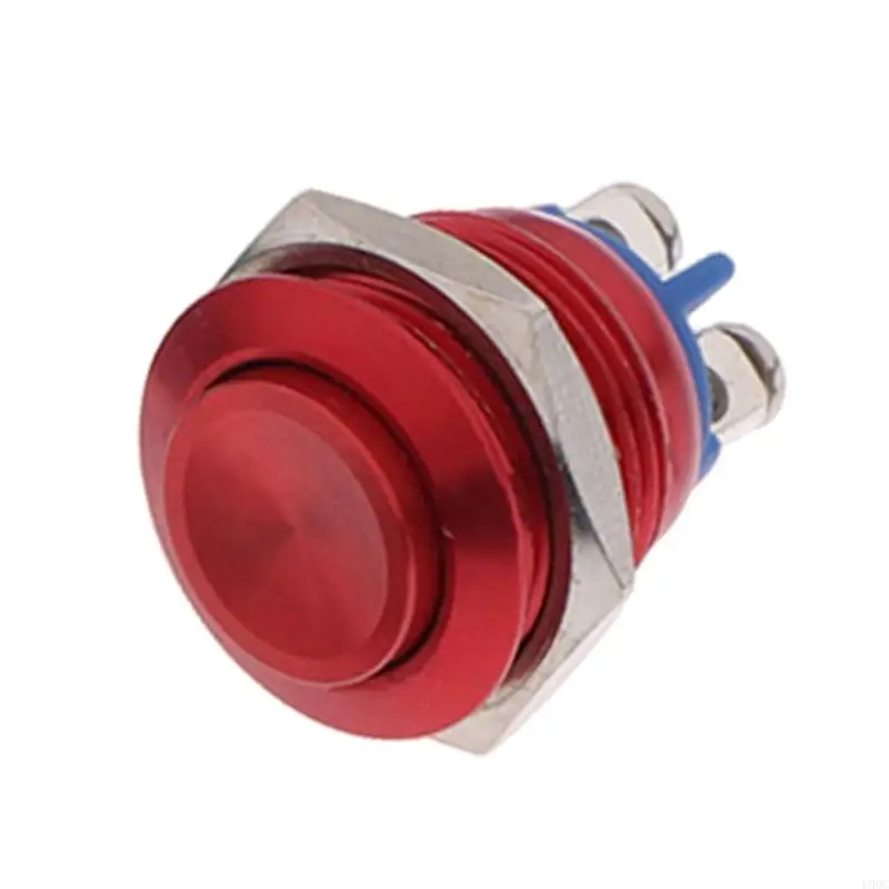 Vehicle Control Push Button 16mm Metal Panel Mount Part for Use New