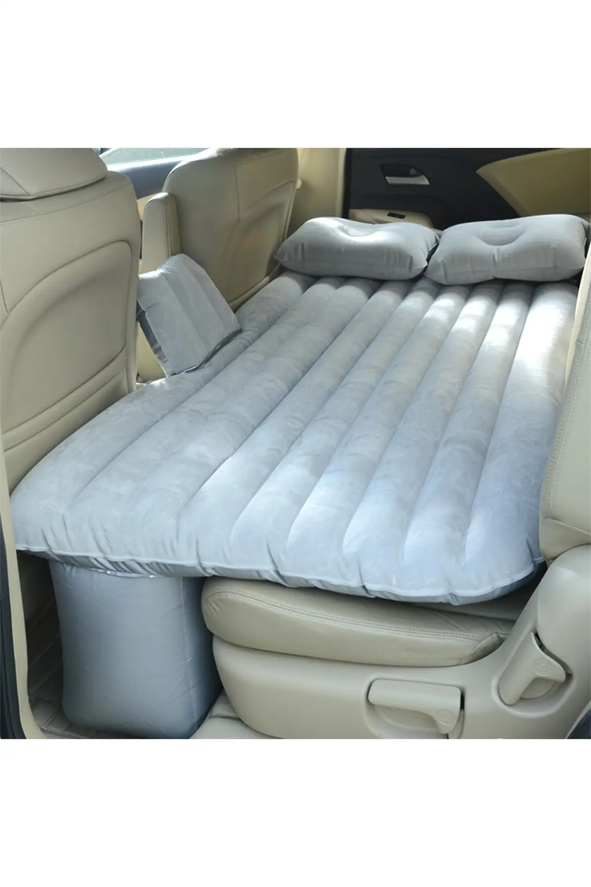 Auto Interior Accessories Inflatable Car Back Seat Mounted Pillow Bed Cigarette Lighter Pump set