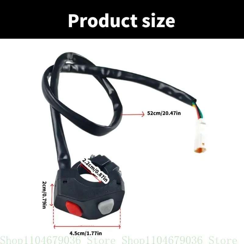 

652f ABS зажигание переключает переключатель Double Function Function Chipting кнопка переключателя ABS для велосипеда