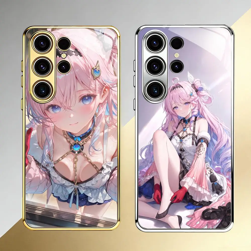 Крутой чехол для телефона Mingchao Denia для Samsung S26 S25 S24 S23 S22 S21 Plus Ultra FE Edge, гальванизированное стекло