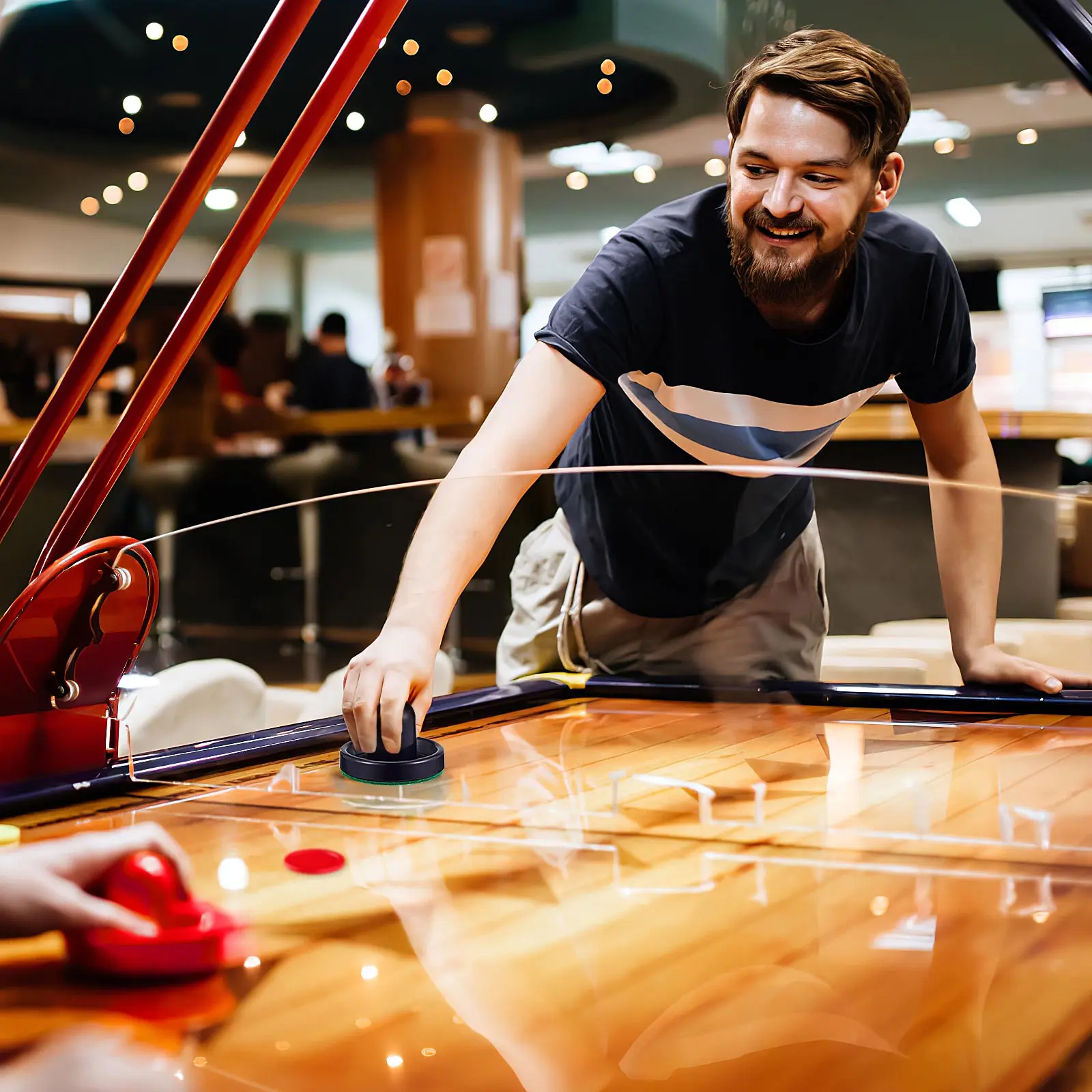 

2 Sets Air Pushers Pucks Replacement Plastic Hockey Parts For Room Ergonomic Design Long Lasting Durable Accessory Ice Hockey