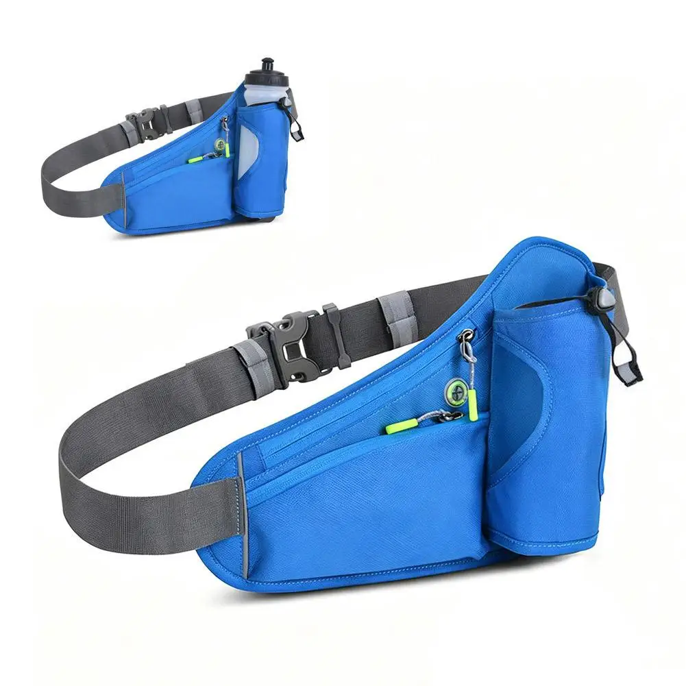 Bolsa diagonal para garrafa de água, esportes ao ar livre, montanhismo, multifuncional, fitness, mochila, à prova d'água, para corrida