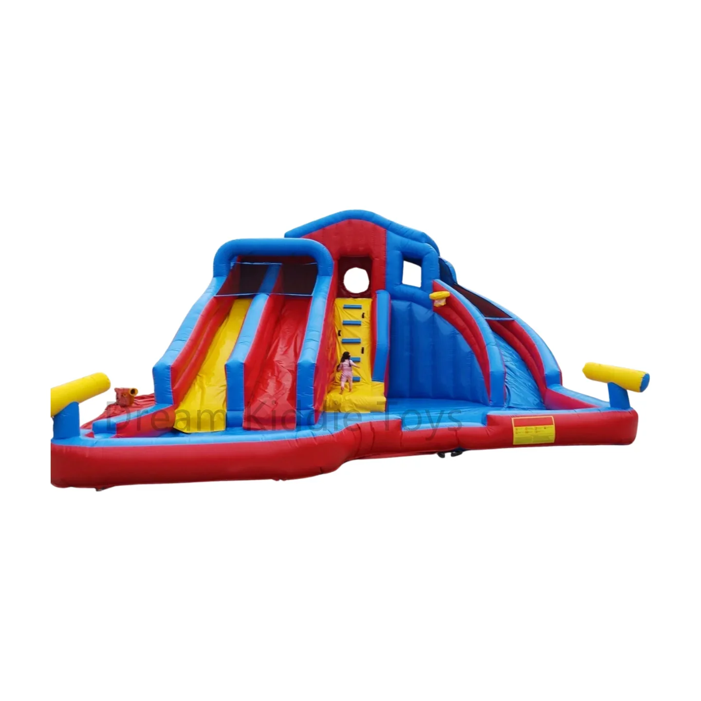 New commercial outdoor Inflatable wet and dry water slide at playground  inflatable slide with pool for kids