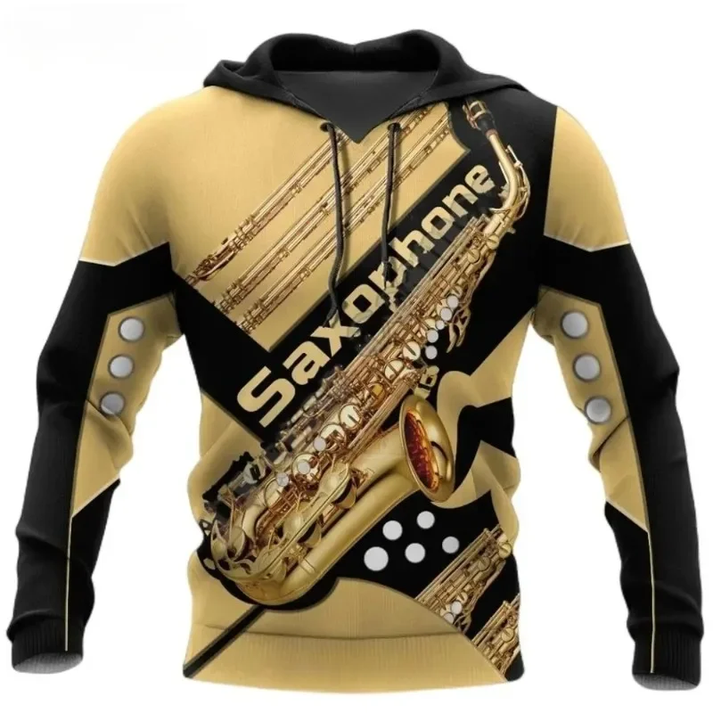 3D Printed Music Musical Instrument Piano Rock Guitar Trumpet Violin Women Men Funny Hoodies/Sweatshirt