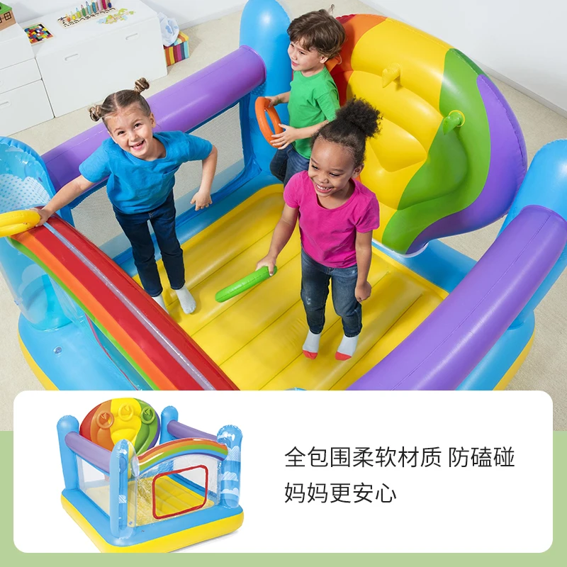 Children\'s Inflatable Castle Indoor Small Household Child Baby Trampoline Inflatable Toys Trampoline