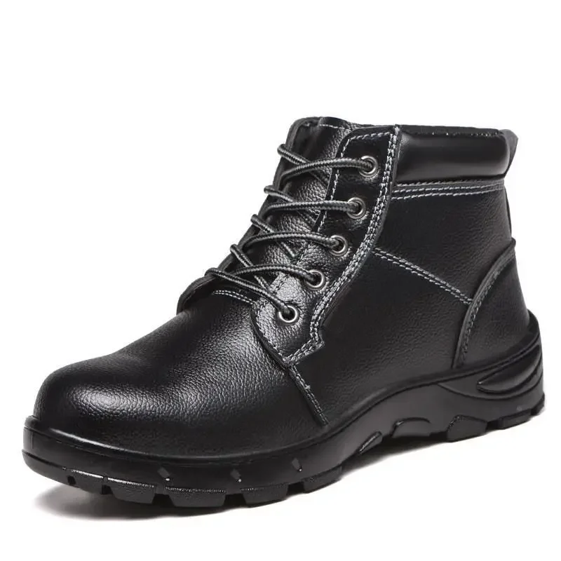 Male Shoes Work Puncture-Proof Men\'s Boots Steel Toe Industrial Safety Lace Up Size 45 Offer Footwear In Promotion Low Price Y2k