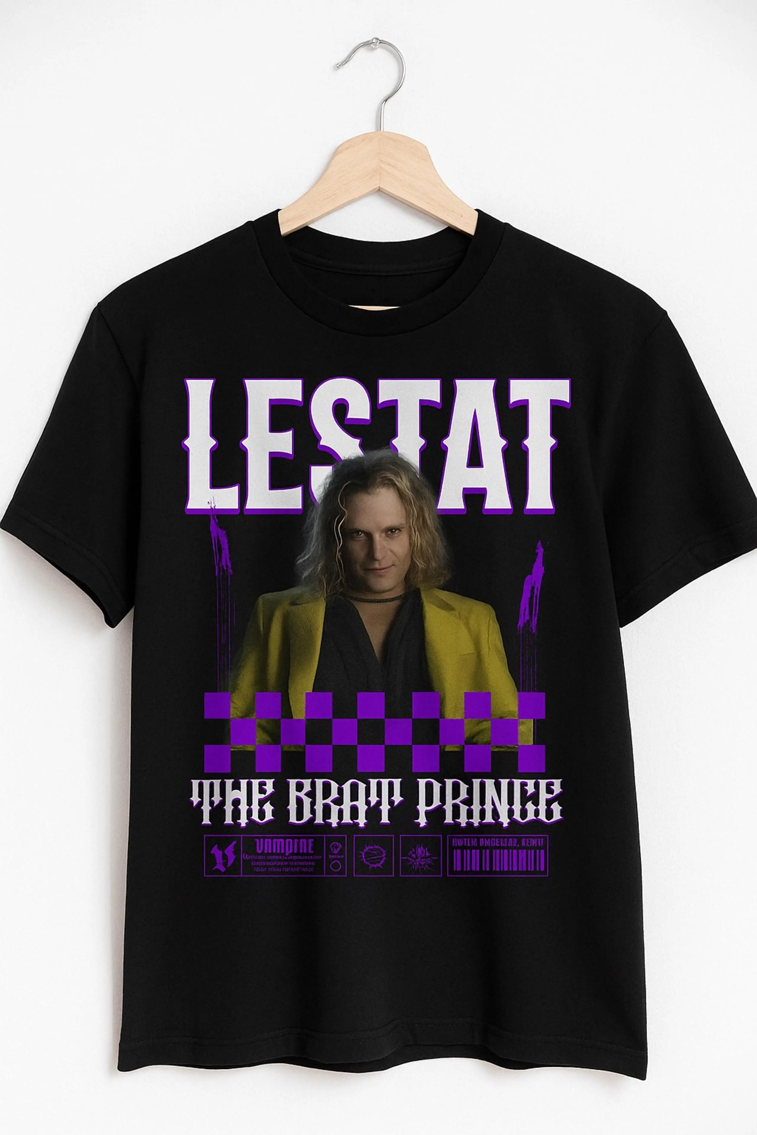 The Vampire Lestat T-shirt Oversized Unisex Streetwear Trendy Cotton Printed Cotton Neutral O-Neck Short Sleeve hot product soft