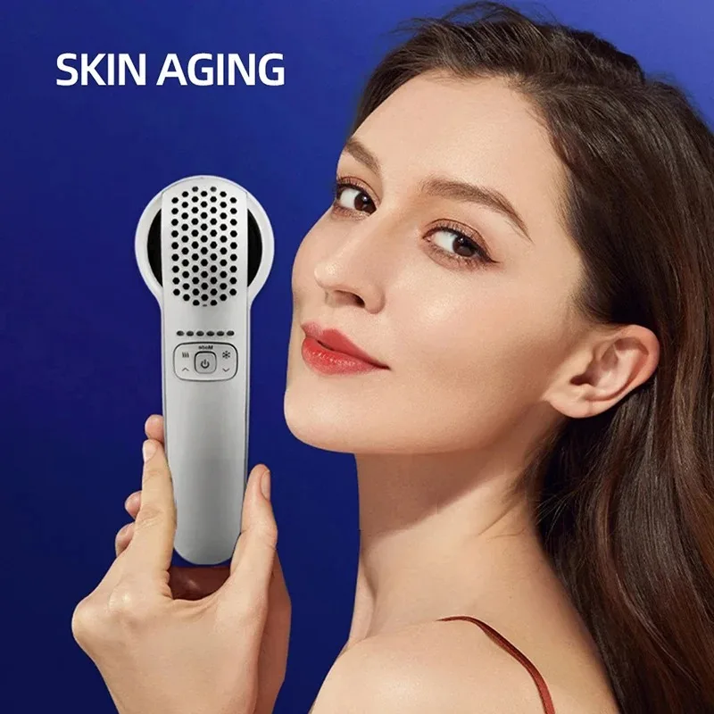 Home Cold & Hot Compress Device for Pore Tightening & Skin Vitality Cold & Hot Hammer Home Facial Massager Skin Lifting Machine