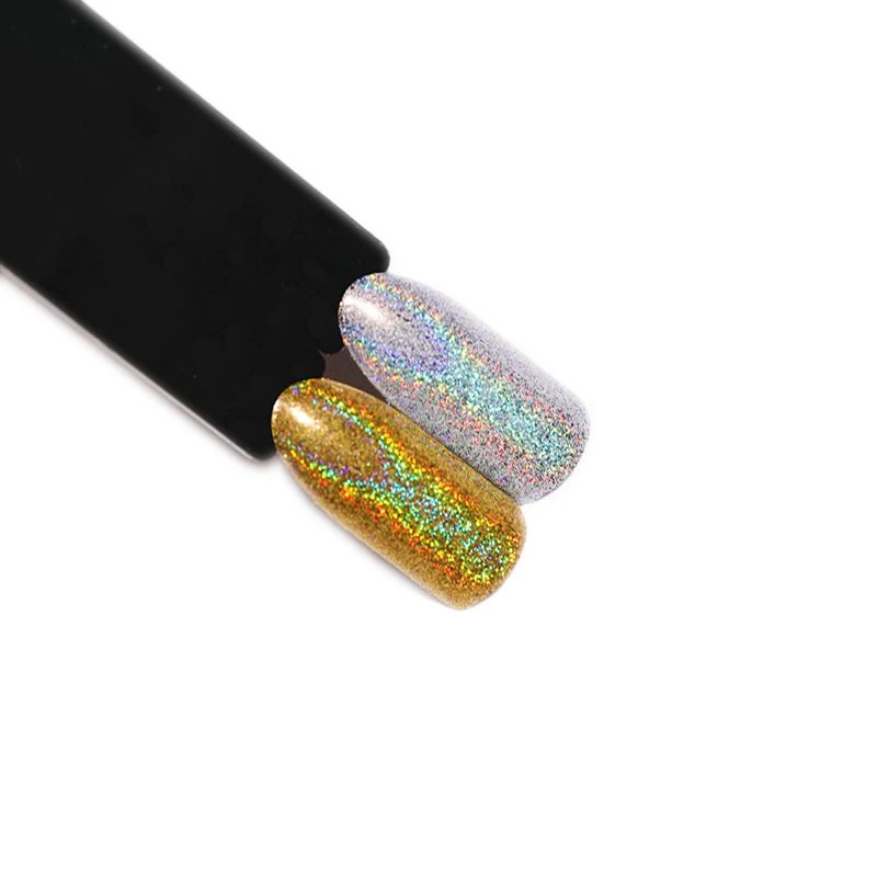 10 g/sac 0.2mm Laser paillettes ongles Chrome poudre à ongles diamant arc-en-ciel linéaire paillettes Gel vernis holographique miroitant Pigment