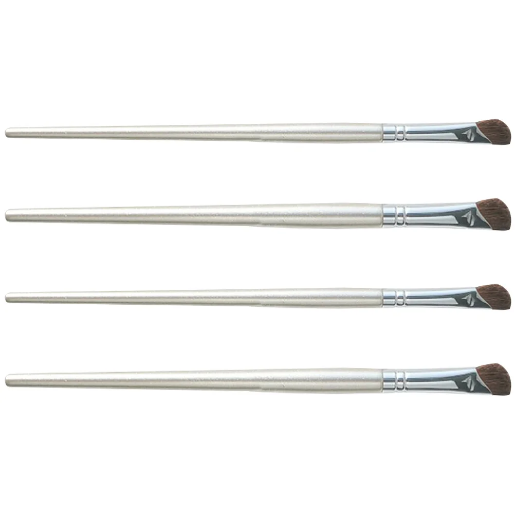 4 stuks oogmake-upborstel schuine neuscontourborstel voor markeerstift oogschaduw mengen onder de ogen concealer tool