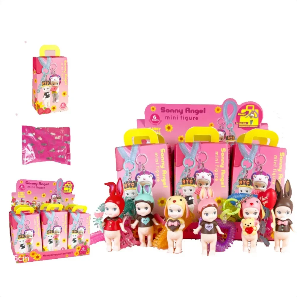 

Hot Sell Aesthetic Keychain Set Sonny Angel Hippers Blind Box Random Anime Figures High Quality Toy Valentine's Day Keyring Gift