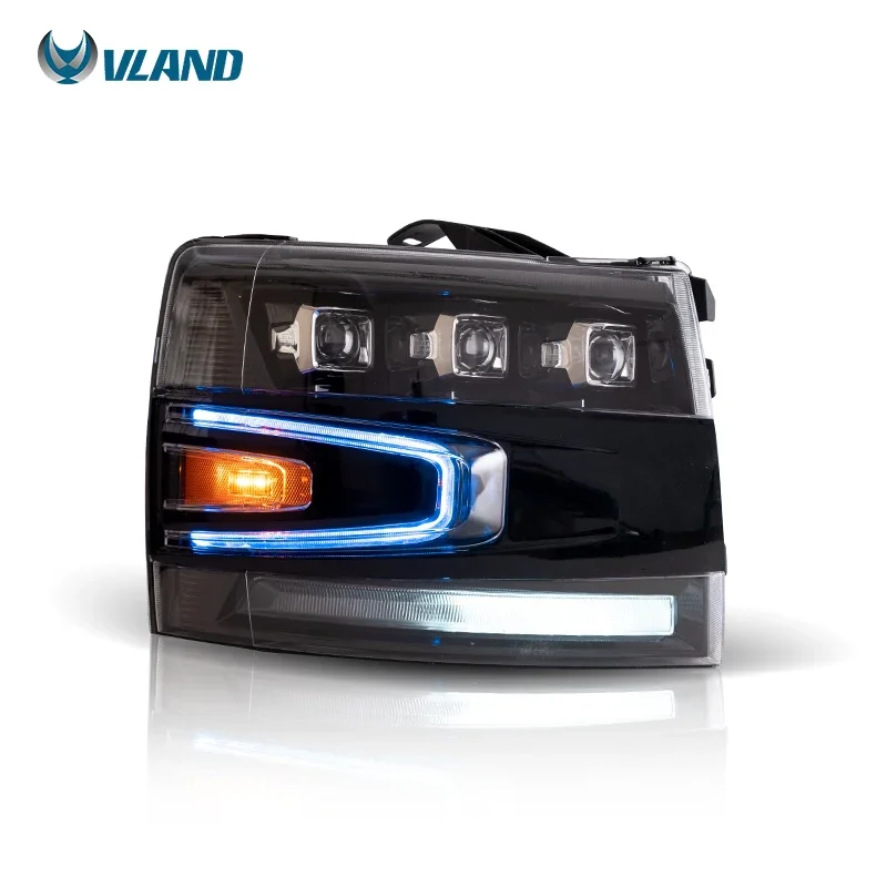 

VLAND Led Headlights 1500 2500HD 3500HD HD 2500 3500 2007-2013 Animation DRL Front Lamp For chevlet Silverado Head Lights