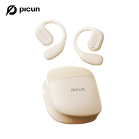 Picun H1 Open Ear Headphones, Earbuds Wireless Charging, Noise Reduction for Calls, Deep Bass,Longer battery life,Surround Audio