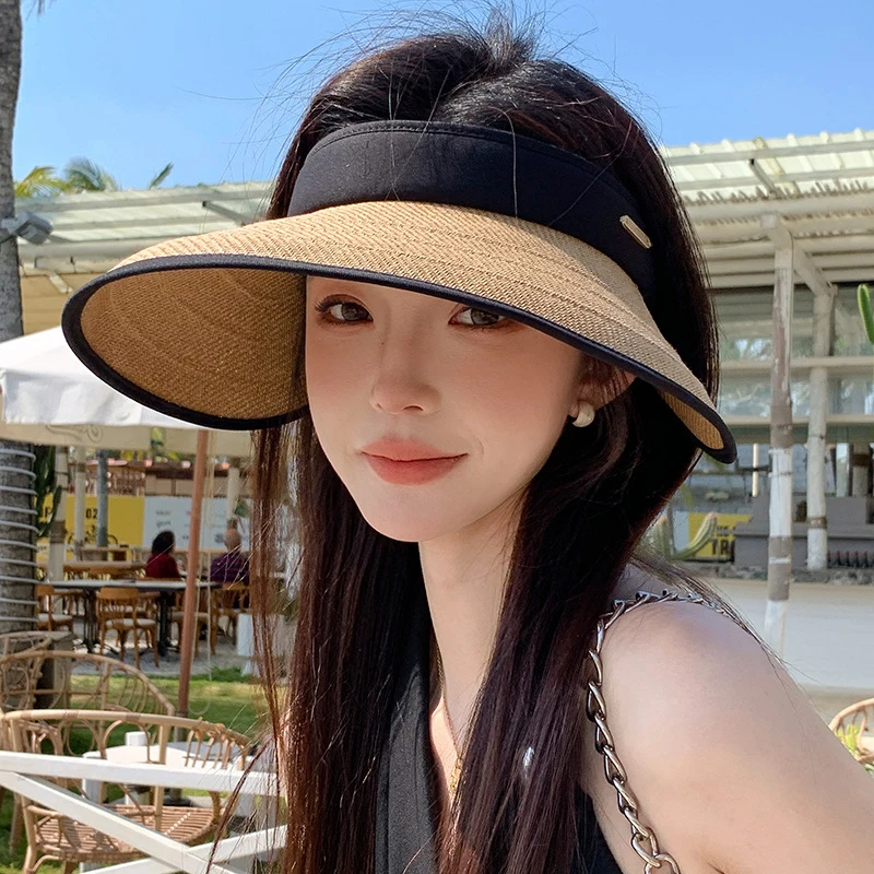 Fashionable Wide Brim Bucket Hat Unisex Summer Outdoor Vacation Visor Cycling Hat for Women New Style