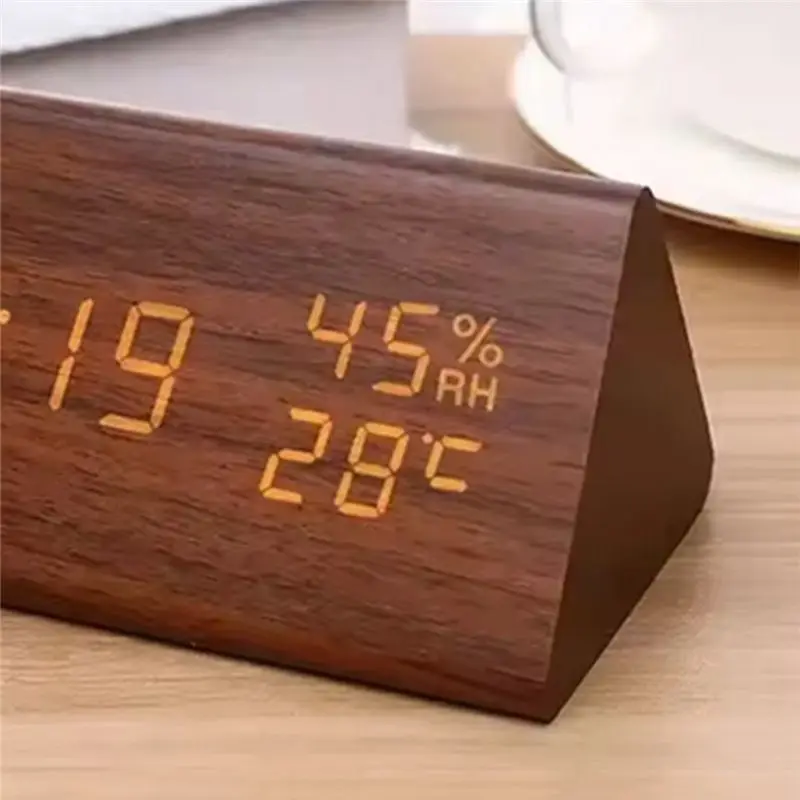 AT19-Smart Alarm Clocks For Bedrooms Smart Clock Digital Alarm Clocks For Bedrooms Khaki
