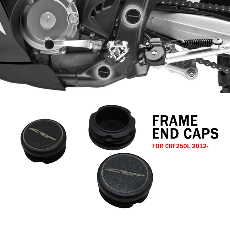Motorcycle Accessories CRF250L Frame End Caps Frame Hole Cover Caps Plug Decorative For Honda CRF 250 L Rally 2017 - 2021 2022