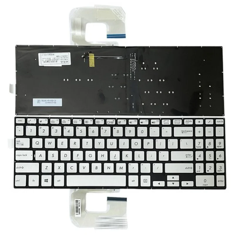 

A++US Keyboard Backlit Silver for Asus Q505 Q505UAR Q525 Q525UAR UX561 UX561UAR