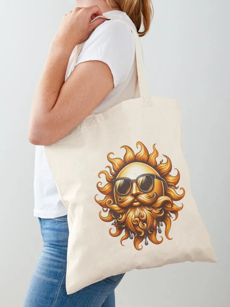 

Bearded Sun Tote Bag hand bags personalized tote bag hand bag ladies